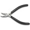 The Beadsmith Bent Chain Nose Pliers – Extra Fine Tips – 4.5 inches (114mm) – PVC Grip Handle with Double Leaf Springs – Jewelry Making Tool for Creating Bracelets, Earrings and Necklaces